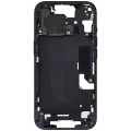 Mid-Frame Housing With Power And Volume Button Compatible For iPhone 15 (International Version) (Used OEM Pull: Grade A) (Black)
