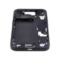 Mid-Frame Housing With Power And Volume Button Compatible For iPhone 15 (International Version) (Used OEM Pull: Grade A) (Black)