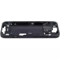 Mid-Frame Housing With Power And Volume Button Compatible For iPhone 15 (International Version) (Used OEM Pull: Grade A) (Black)