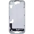 Mid-Frame Housing With Power And Volume Button Compatible For iPhone 15 (International Version) (Used OEM Pull: Grade A) (Blue)