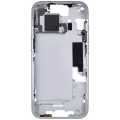 Mid-Frame Housing With Power And Volume Button Compatible For iPhone 15 (International Version) (Used OEM Pull: Grade A) (Blue)