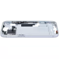 Mid-Frame Housing With Power And Volume Button Compatible For iPhone 15 (International Version) (Used OEM Pull: Grade A) (Blue)
