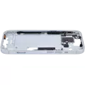 Mid-Frame Housing With Power And Volume Button Compatible For iPhone 15 (International Version) (Used OEM Pull: Grade A) (Blue)
