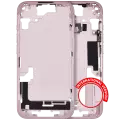 Mid-Frame Housing With Power And Volume Button Compatible For iPhone 15 (International Version) (Used OEM Pull: Grade A) (Pink)