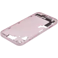 Mid-Frame Housing With Power And Volume Button Compatible For iPhone 15 (International Version) (Used OEM Pull: Grade A) (Pink)