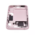 Mid-Frame Housing With Power And Volume Button Compatible For iPhone 15 (International Version) (Used OEM Pull: Grade A) (Pink)