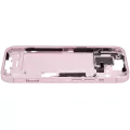 Mid-Frame Housing With Power And Volume Button Compatible For iPhone 15 (International Version) (Used OEM Pull: Grade A) (Pink)