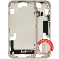 Mid-Frame Housing With Power And Volume Button Compatible For iPhone 15 (International Version) (Used OEM Pull: Grade A) (Yellow)