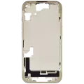 Mid-Frame Housing With Power And Volume Button Compatible For iPhone 15 (International Version) (Used OEM Pull: Grade A) (Yellow)