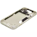 Mid-Frame Housing With Power And Volume Button Compatible For iPhone 15 (International Version) (Used OEM Pull: Grade A) (Yellow)