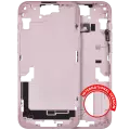 Mid-Frame Housing With Power And Volume Button Compatible For iPhone 15 Plus (International Version) (Used OEM Pull: Grade A) (Pink)