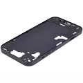 Mid-Frame Housing With Power And Volume Button Compatible For iPhone 15 (International Version) (Aftermarket Plus) (Black)