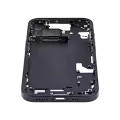 Mid-Frame Housing With Power And Volume Button Compatible For iPhone 15 (International Version) (Aftermarket Plus) (Black)