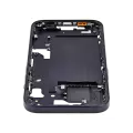 Mid-Frame Housing With Power And Volume Button Compatible For iPhone 15 (International Version) (Aftermarket Plus) (Black)