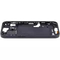 Mid-Frame Housing With Power And Volume Button Compatible For iPhone 15 (International Version) (Aftermarket Plus) (Black)