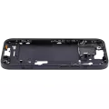 Mid-Frame Housing With Power And Volume Button Compatible For iPhone 15 (International Version) (Aftermarket Plus) (Black)