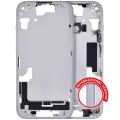 Mid-Frame Housing With Power And Volume Button Compatible For iPhone 15 (International Version) (Aftermarket Plus) (Blue)