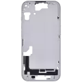 Mid-Frame Housing With Power And Volume Button Compatible For iPhone 15 (International Version) (Aftermarket Plus) (Blue)