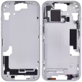 Mid-Frame Housing With Power And Volume Button Compatible For iPhone 15 (International Version) (Aftermarket Plus) (Blue)