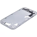 Mid-Frame Housing With Power And Volume Button Compatible For iPhone 15 (International Version) (Aftermarket Plus) (Blue)