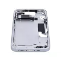 Mid-Frame Housing With Power And Volume Button Compatible For iPhone 15 (International Version) (Aftermarket Plus) (Blue)