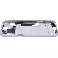 Mid-Frame Housing With Power And Volume Button Compatible For iPhone 15 (International Version) (Aftermarket Plus) (Blue)