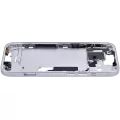 Mid-Frame Housing With Power And Volume Button Compatible For iPhone 15 (International Version) (Aftermarket Plus) (Blue)