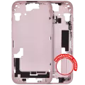 Mid-Frame Housing With Power And Volume Button Compatible For iPhone 15 (International Version) (Aftermarket Plus) (Pink)