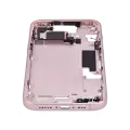 Mid-Frame Housing With Power And Volume Button Compatible For iPhone 15 (International Version) (Aftermarket Plus) (Pink)