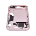 Mid-Frame Housing With Power And Volume Button Compatible For iPhone 15 (International Version) (Aftermarket Plus) (Pink)