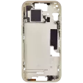 Mid-Frame Housing With Power And Volume Button Compatible For iPhone 15 (International Version) (Aftermarket Plus) (Yellow)