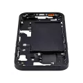 Mid-Frame Housing With Power And Volume Button Compatible For iPhone 15 (US Version) (Aftermarket Plus) (Black)
