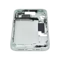 Mid-Frame Housing With Power And Volume Button Compatible For iPhone 15 (US Version) (Aftermarket Plus) (Green)
