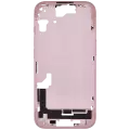 Mid-Frame Housing With Power And Volume Button Compatible For iPhone 15 (US Version) (Aftermarket Plus) (Pink)