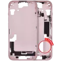 Mid-Frame Housing With Power And Volume Button Compatible For iPhone 15 (US Version) (Aftermarket Plus) (Pink)