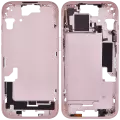 Mid-Frame Housing With Power And Volume Button Compatible For iPhone 15 (US Version) (Aftermarket Plus) (Pink)