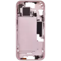 Mid-Frame Housing With Power And Volume Button Compatible For iPhone 15 (US Version) (Aftermarket Plus) (Pink)