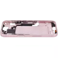 Mid-Frame Housing With Power And Volume Button Compatible For iPhone 15 (US Version) (Aftermarket Plus) (Pink)