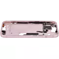 Mid-Frame Housing With Power And Volume Button Compatible For iPhone 15 (US Version) (Aftermarket Plus) (Pink)