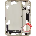 Mid-Frame Housing With Power And Volume Button Compatible For iPhone 15 (US Version) (Aftermarket Plus) (Yellow)