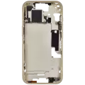 Mid-Frame Housing With Power And Volume Button Compatible For iPhone 15 (US Version) (Aftermarket Plus) (Yellow)