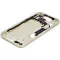 Mid-Frame Housing With Power And Volume Button Compatible For iPhone 15 (US Version) (Aftermarket Plus) (Yellow)