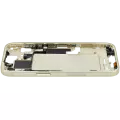 Mid-Frame Housing With Power And Volume Button Compatible For iPhone 15 (US Version) (Aftermarket Plus) (Yellow)