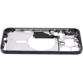 Mid-Frame Housing With Power And Volume Button Compatible For iPhone 15 Pro Max (International Version) (Aftermarket Plus) (Blue Titanium)