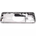 Mid-Frame Housing With Power And Volume Button Compatible For iPhone 15 Pro Max (International Version) (Aftermarket Plus) (Natural Titanium)