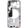 Mid-Frame Housing With Power And Volume Button Compatible For iPhone 15 Pro Max (International Version) (Aftermarket Plus) (White Titanium)