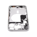 Mid-Frame Housing With Power And Volume Button Compatible For iPhone 15 Pro Max (International Version) (Aftermarket Plus) (White Titanium)