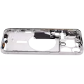 Mid-Frame Housing With Power And Volume Button Compatible For iPhone 15 Pro Max (International Version) (Aftermarket Plus) (White Titanium)