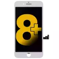 LCD Assembly With Steel Plate Compatible For iPhone 8 Plus (Premium: Toshiba) (White)