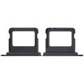 Single Sim Card Tray Compatible For iPhone 16 / 16 Plus (Black)